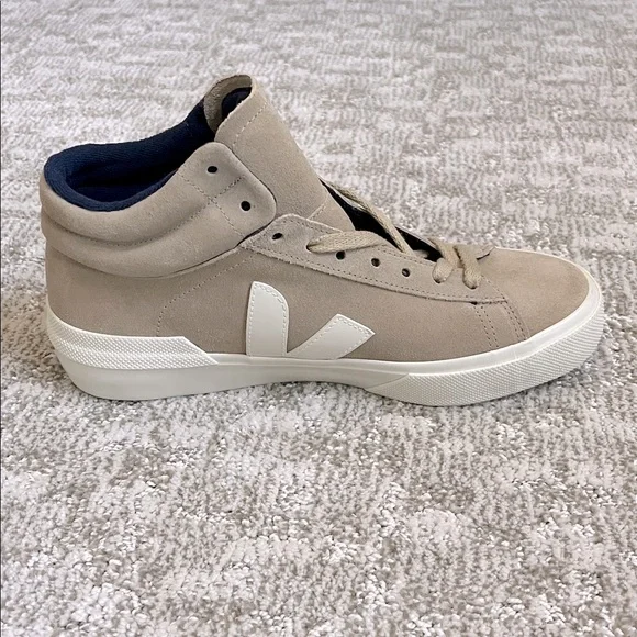 Veja Women’s Minotaur Suede Hi-Top Sneaker Dune—9 - Picture 5 of 14